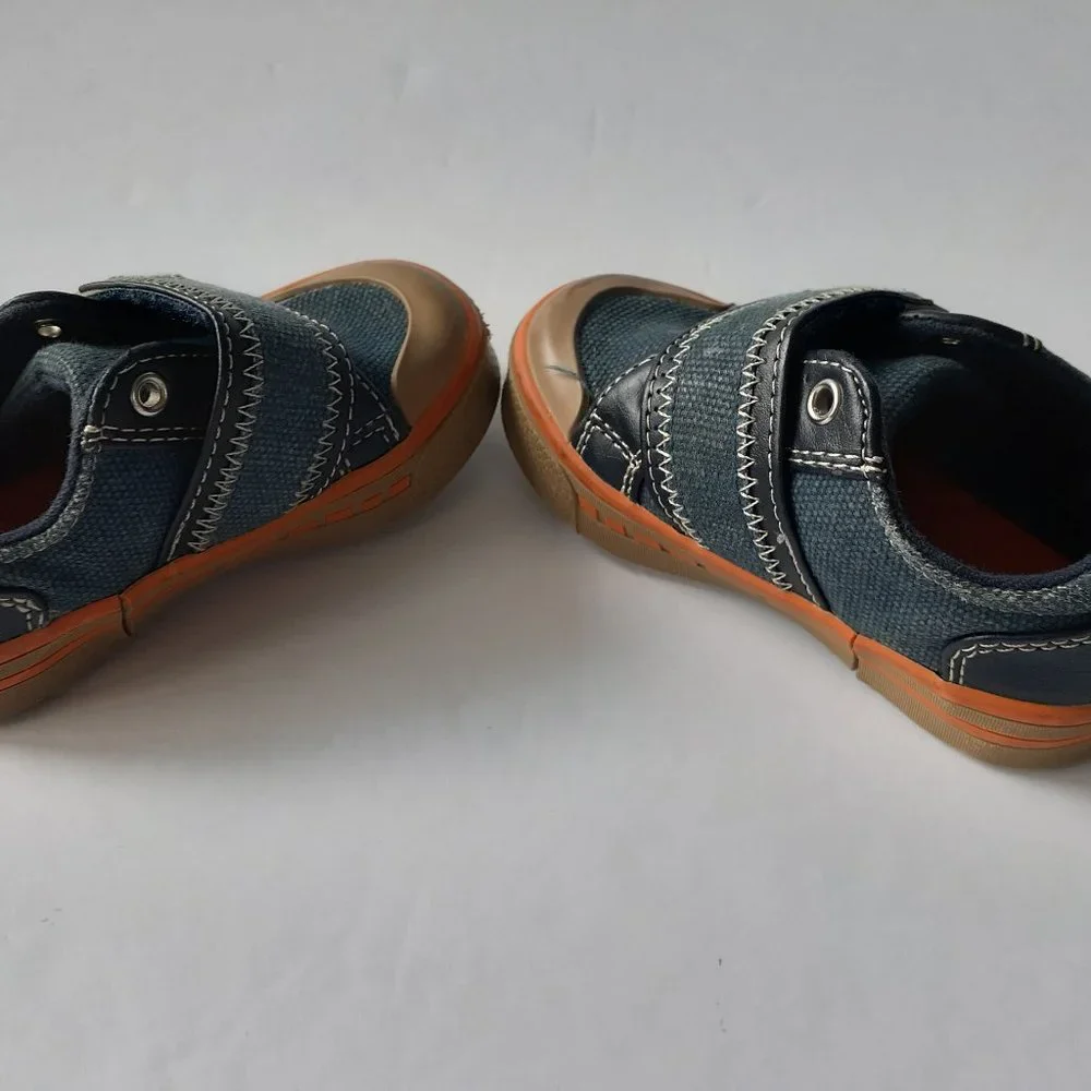 Carter's Boys Shoes Blue Denim Canvas Toddler Size 5